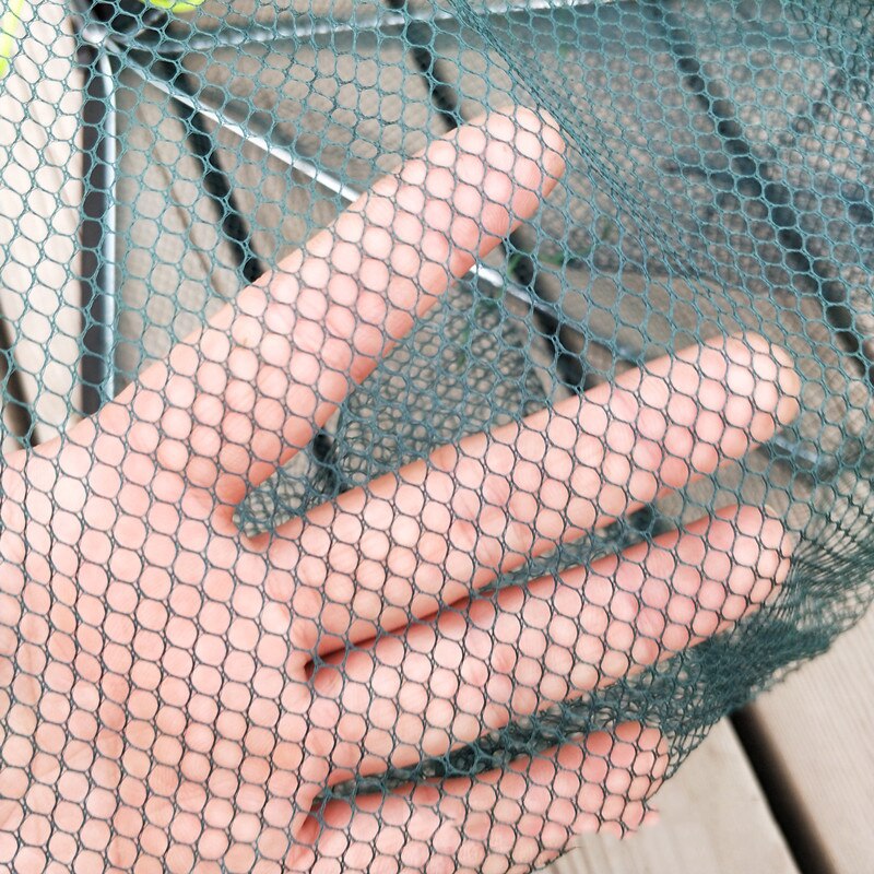 Foldet sekskant 6 skrog fiske reker automatisk felle fiskenett fisk reker ørekyte krabbe agn kastet netting felle  b082