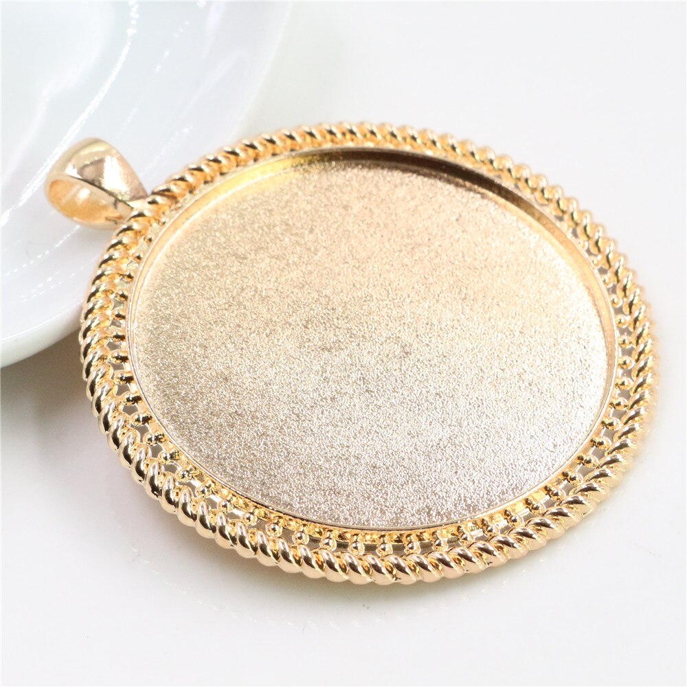 5 sztuk/partia 40mm wewnętrzna rozmiar Antique Bronze i posrebrzane czarne kolory Plated Fashion Style Cabochon baza ustawienie Charms wisiorek: A3-31