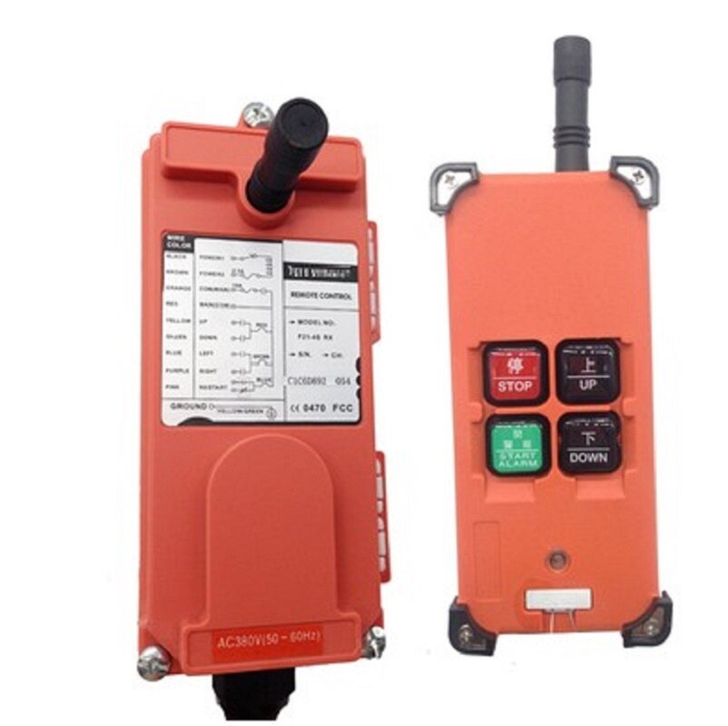 Control remoto inalámbrico de grado Industrial IP65 para polipasto eléctrico PA, mini polipasto eléctrico PA, PA200, PA300, PA400, 100-400KG