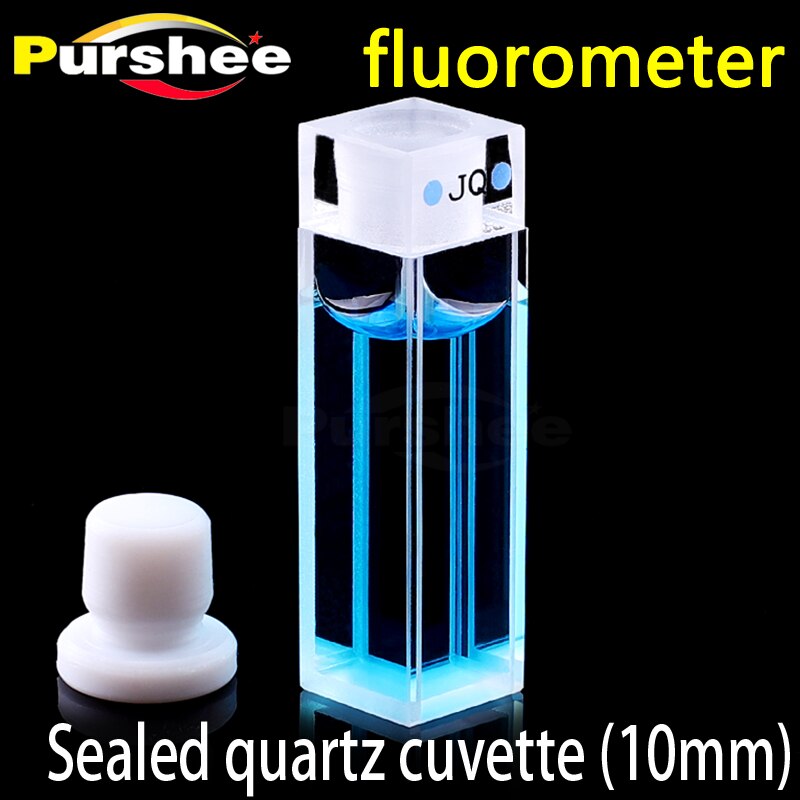 Standardkvartsfluorescenskuvettcell med propp (10mm)
