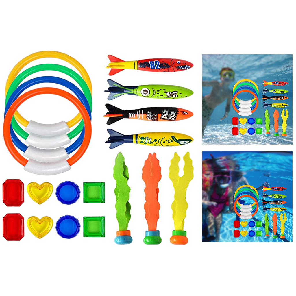 Grappige Duiken Speelgoed 19 Pcs Water Game Onderwater Zwembad Speelgoed Plastic