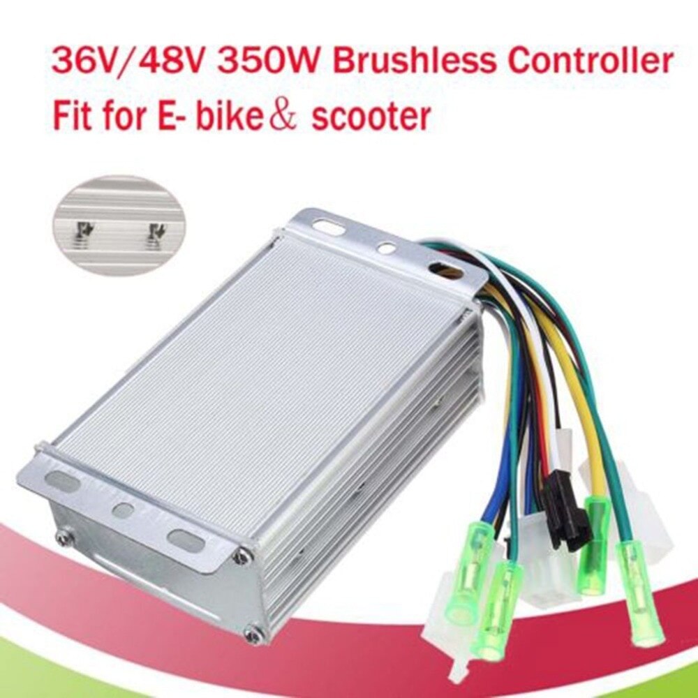 350W 36V/48V impermeable cepillo regulador de velocidad para motores para Scooter Eléctrico bicicleta e-bike triciclo controlador