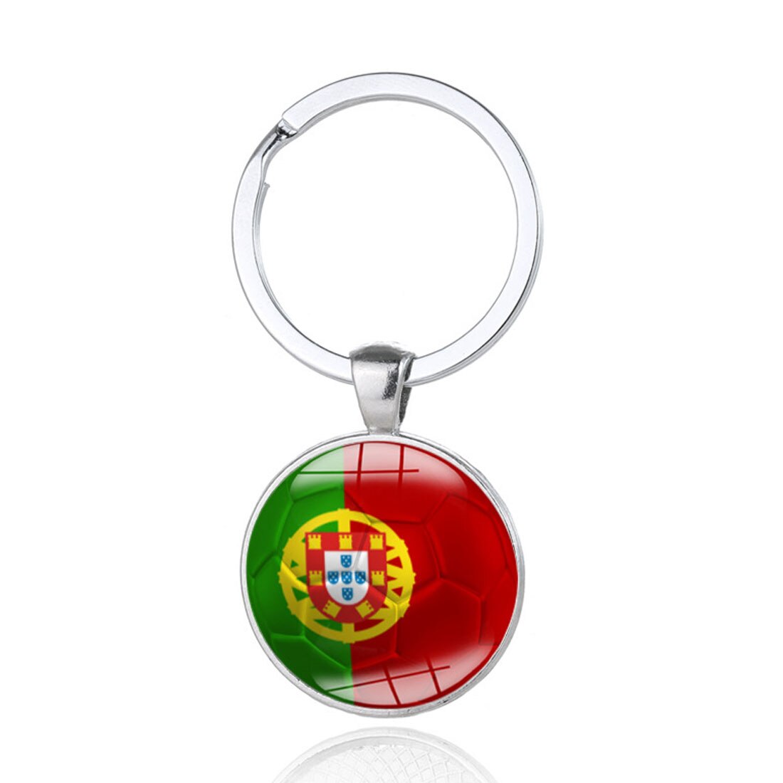 Football Keychains Key ring 32 Countries Peru Sweden Tunisia Senegal Soccer Key Chains Souvenir: Portugal