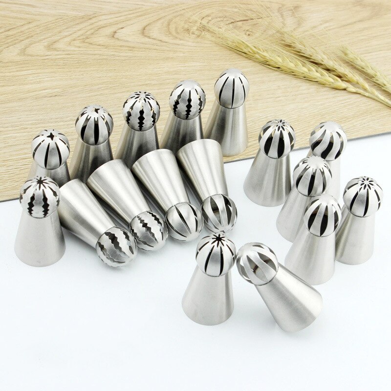 Unibird 1Pc 304 Stainless Steel Icing Piping Cream Nozzles Russian Pastry Flower Tips for Cake Decorating Dessert Pastry Tools