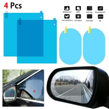 2 Stks/set Auto Side Window Beschermende Film Anti Fog Membraan Anti-Glare Waterdichte Regendicht Auto Sticker Clear Film Accessoires