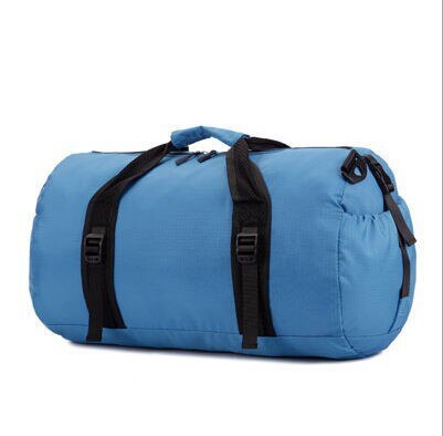 Vandtæt taske mærke muliti-funktionelle sportsposer mærke mænds rejsetasker sammenklappelig taske gymnastiksæk en hovedstor kapacitet: Blå lille