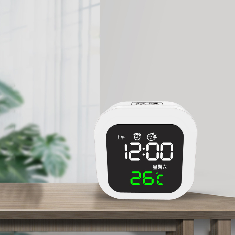 TIMESS Kids Alarm Clock Cute Digital Alarm Clock Kids Bedside Clock Kids Sleep Trainer Wake Up Night Light Electronics: white
