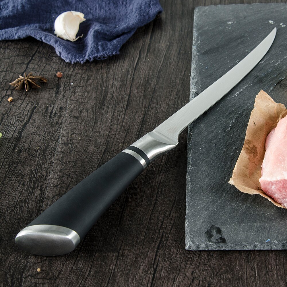 XYJ Razor Sharp Filleting Knife 6 7 8 Inch Fish Fillet Boning Narrow Blade Stainless Steel Kitchen Knives