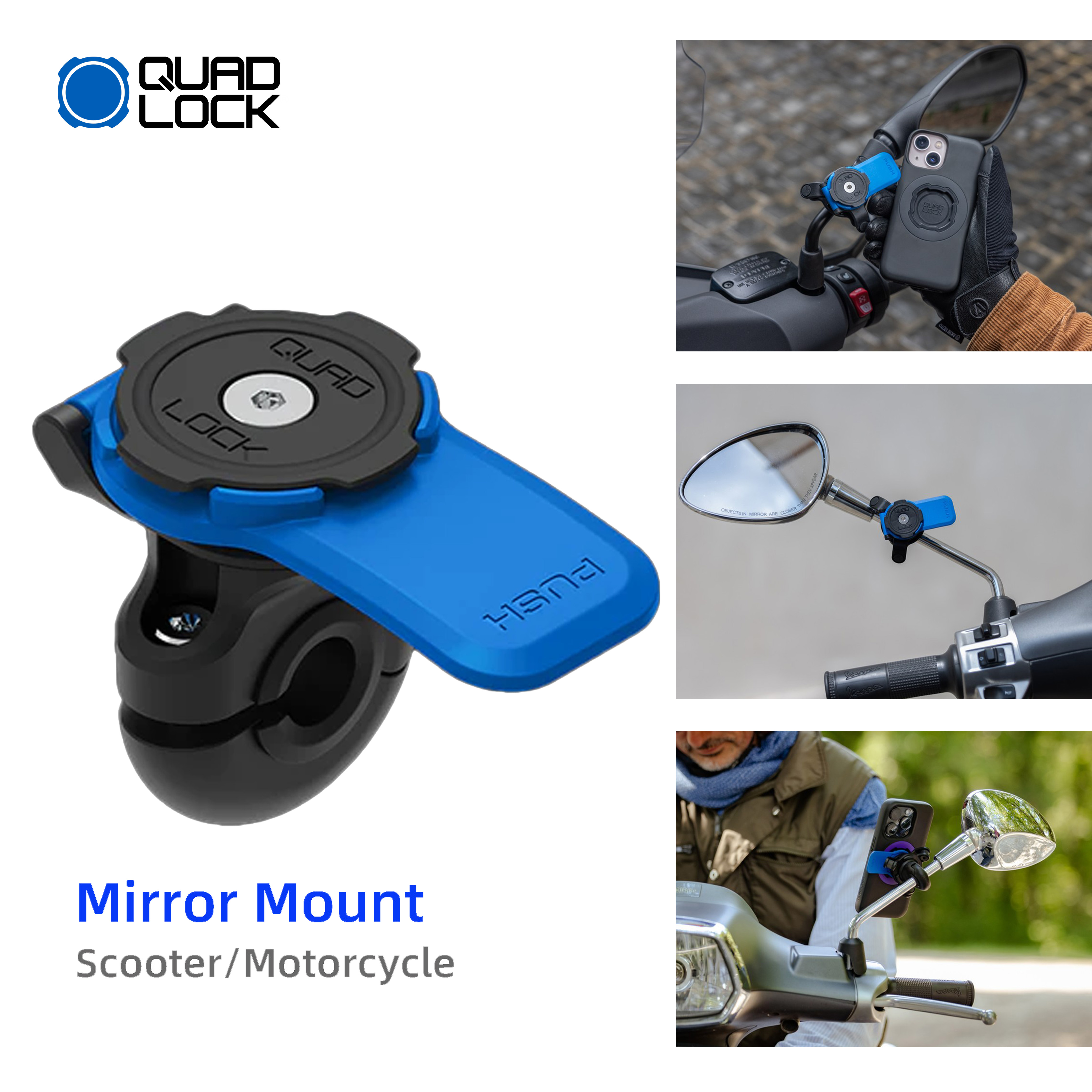 Quad sperren Roller/motorrad - spiegelhalterung für handys