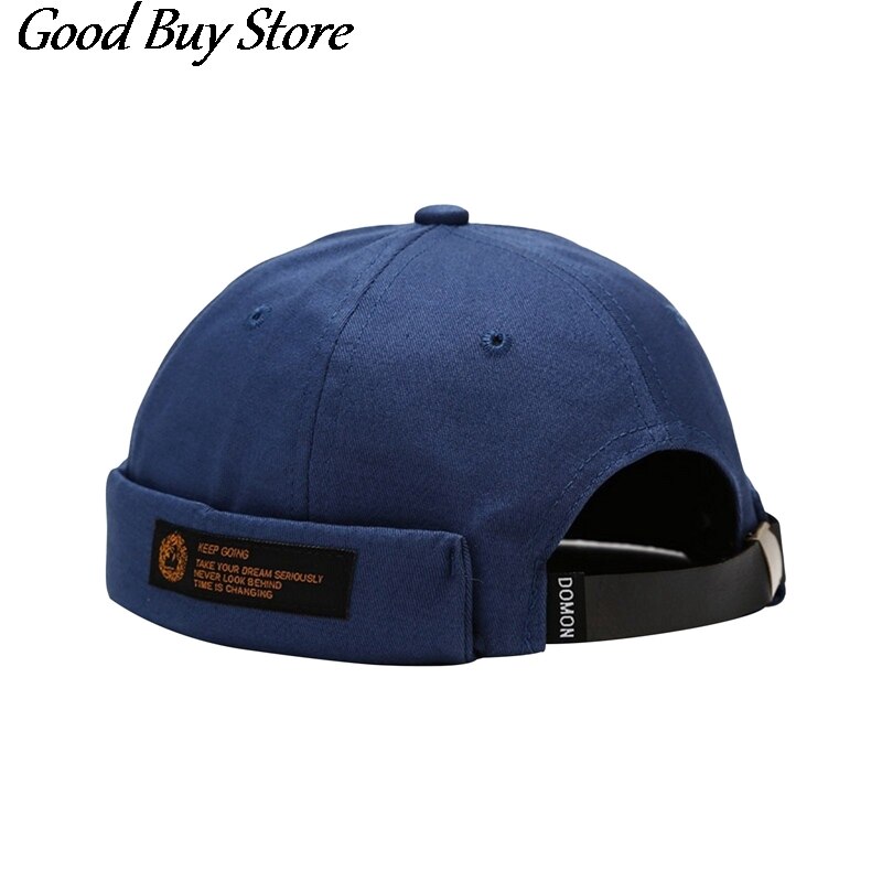 Justerbar retro sjømann caps hofte hopp hodeplagg menn uten brem lue lue menn bomull streetwear caps havnearbeider lastebil hodeplagg