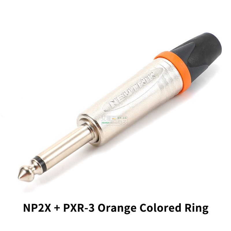 Neutrik Jack 1/4" 6.35 mm Heavy Duty Phone Plug NP2X NP3X NP2RX NP3RX Mono / Stereo Guitar Snakes Speakers Audio Cable Connector: Orange