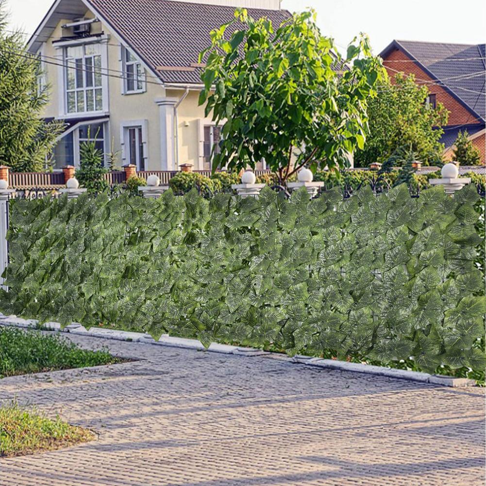 Artificial Privacy Fence Screening Roll Garden Artificial Ivy Leaf Hedge Fence For Outdoor Indoor Patio Decoration Yard Fence