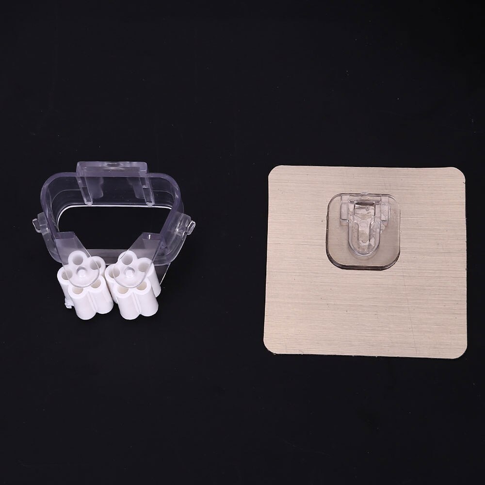 Neutral Wall Mount Handle Stand Silver Holder Storage Mop Hook Powerful Suction Seamless Hooks Mutifunctional Kitchen