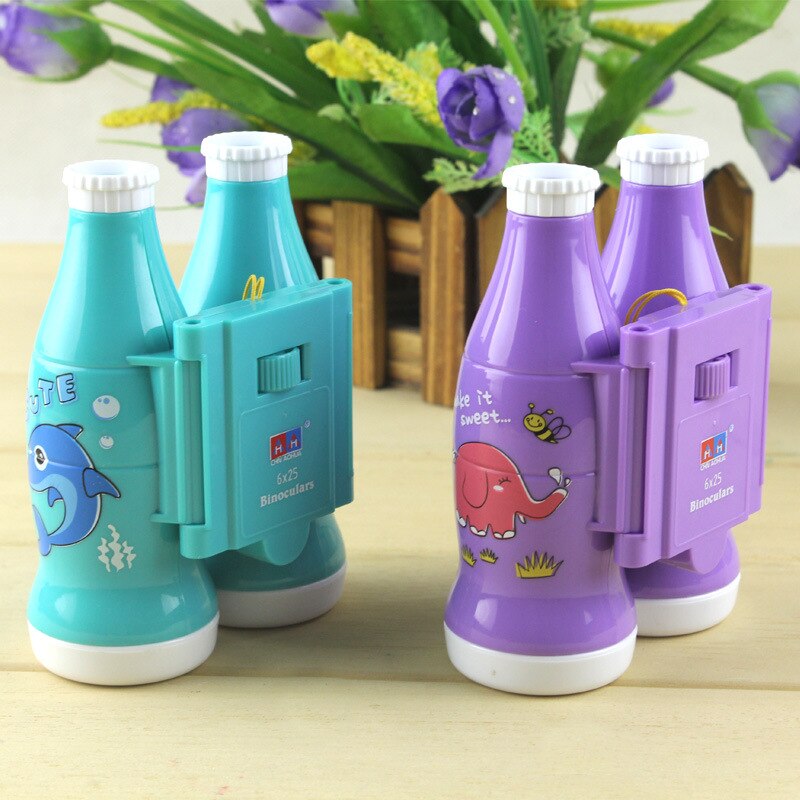 6X einstellbare Handheld teleskop niedlich draussen spielzeug Für freundlicher Wasser flasche bilden Neuheit spielzeug