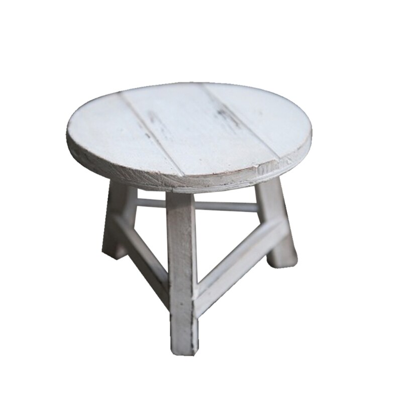 Newborn Photography Props Mini Wood Desk Tea Tables Baby Photo Posing Wooden Prop Foto Shooting Accessories: W