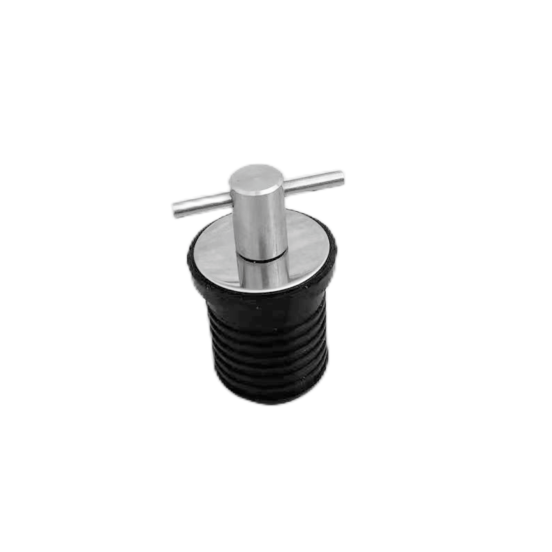 Bootsablassschraube 1'' oder 1-1/4''Gummi- und Edelstahlgriff Deckablassschraube passend für 25 mm 32 mm Loch Kajakfahren Beiboot Yacht
