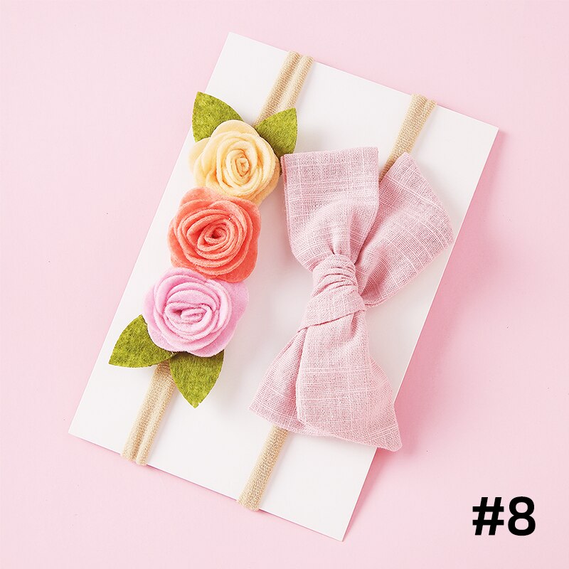 Baby hoofdband schattige strik meisjes hoofdbanden tulband pasgeboren bloem elastische hoofdbanden haarbanden kinderen baby haaraccessoires: A2 nsnsfb -9771-8
