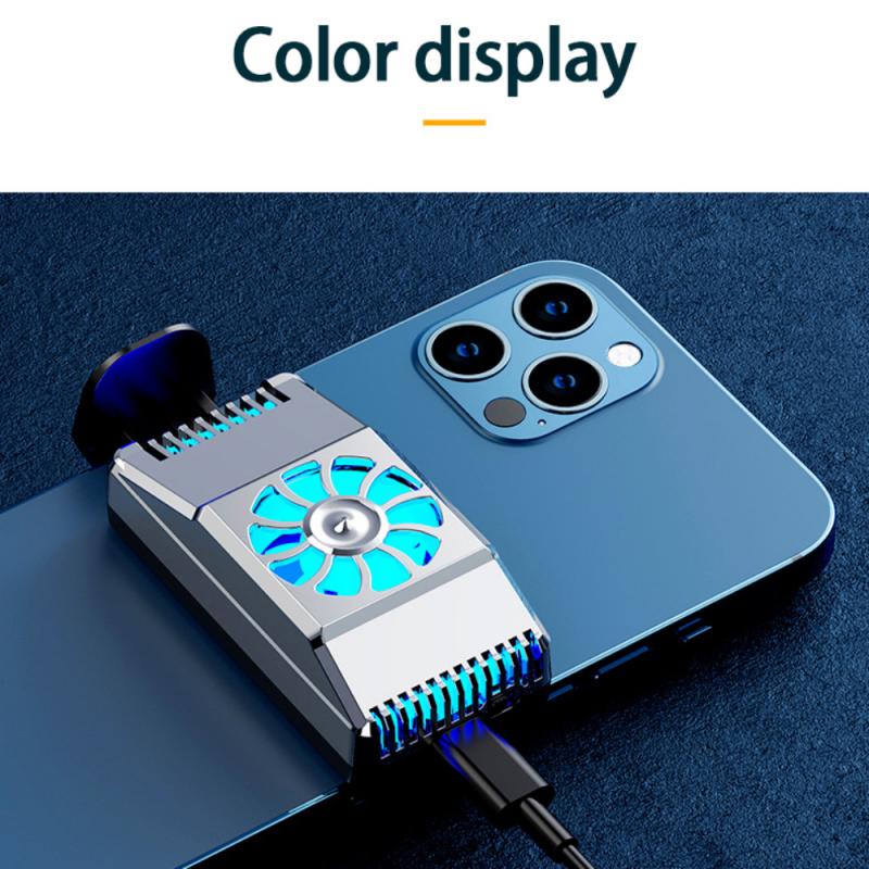 Mobile Phone Universal Semiconductor Radiator Phone Cooler Holder Mute Fan For IPhone 12 For Xiaomi For Huawei Stand Radiator