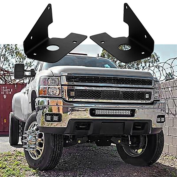 Car LED Fog Light Mounting Brackets Kit for 2007-13 Chevy 1500 & 2007-17 2500 3500
