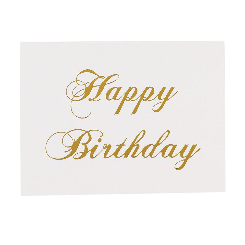 100 Pcs Mini Ouro Em Relevo Cartão de agradecimento Dos Namorados Feliz Aniversário Carta Cartões Do Convite Do Casamento da Festa de Natal: A