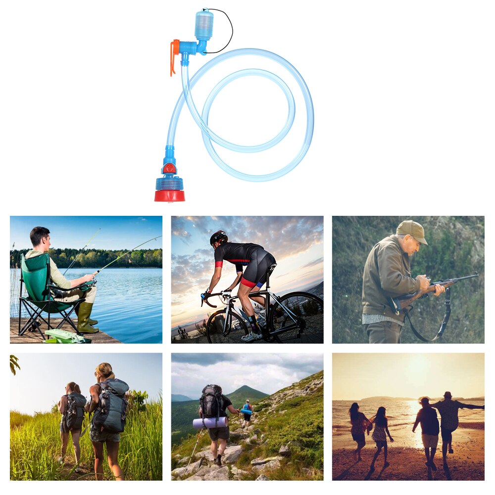 Portable Water Bottle Drink Tube Outdoor Camping water bag Hydration Bladder System Hose Kit TPU Free Hydration Bladder System