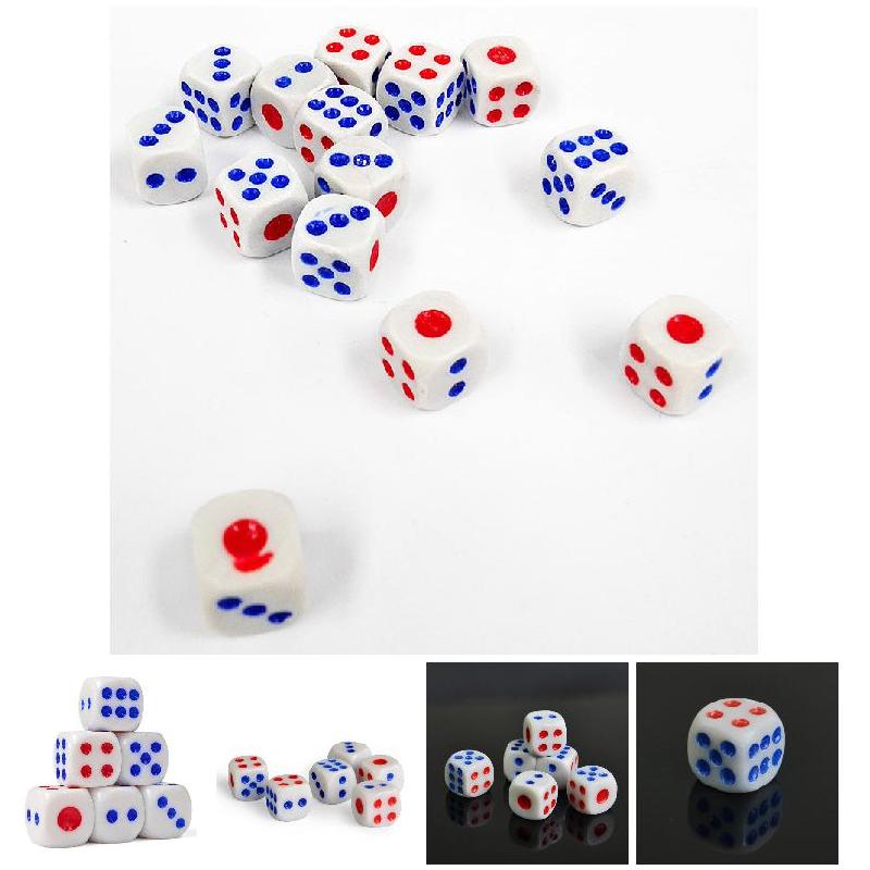 10pz standard plastica 10mm gioco bianco dado morire sbarra gioco forniture EDF88