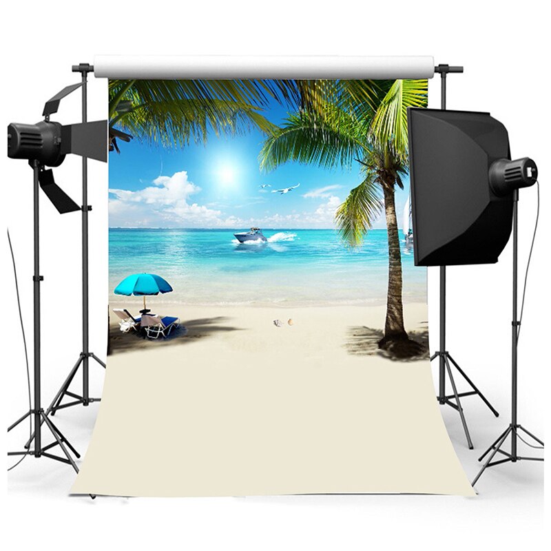 3x5Ft Sommer bin Meer Strand Fotografie Hintergrund Vinyl Studio Hintergrund Requisiten