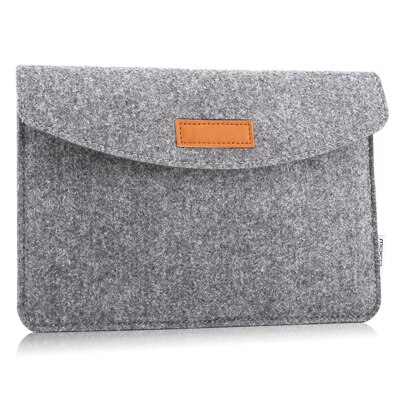 2021 per iPad 9 custodia in feltro di lana custodia per tavoletta aria 4 10.9 custodia pro 9.7 "10.5" 11 "coperchio per Huawei Samsung Lenovo custodia per tavoletta: grigio