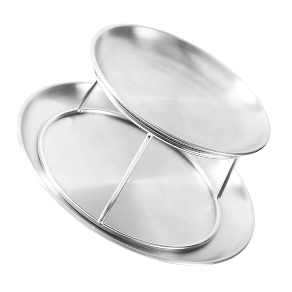 Seafood Platter Sea Food Plate Snack Dessert Platter Kitchen Gadget (Silver)