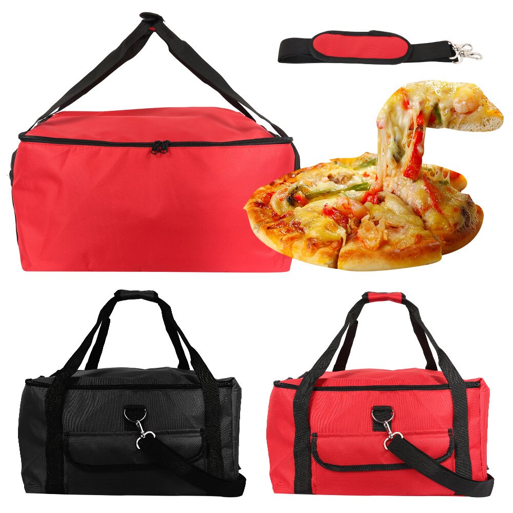 16 inch Insulated Pizza Bag Portable Cooler Bag Thermal Lunch Picnic Box Fresh Food Container Waterproof Insulated Bag