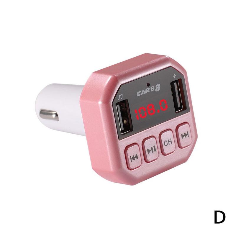 Bluetooth Car MP3 Vehicle Player Wireless FM Transmitter Audio Modulator Adapter Bluetooth FM Slot LCD Receiver Music TF M0N3: D