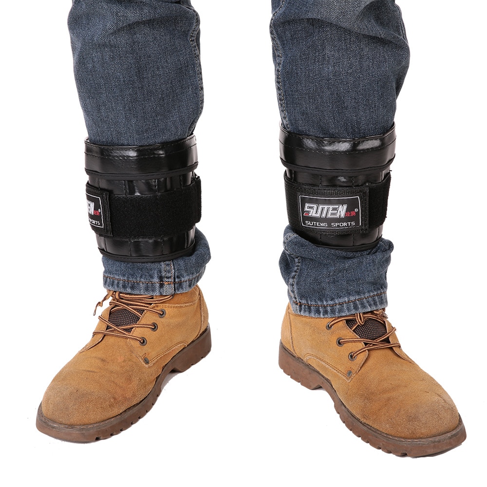 1 Pair Hand Wrist Ankle Weights Hand Weights Strap Bandage Exercise Fitness Workout Boxing Training PU leather Oxford cloth