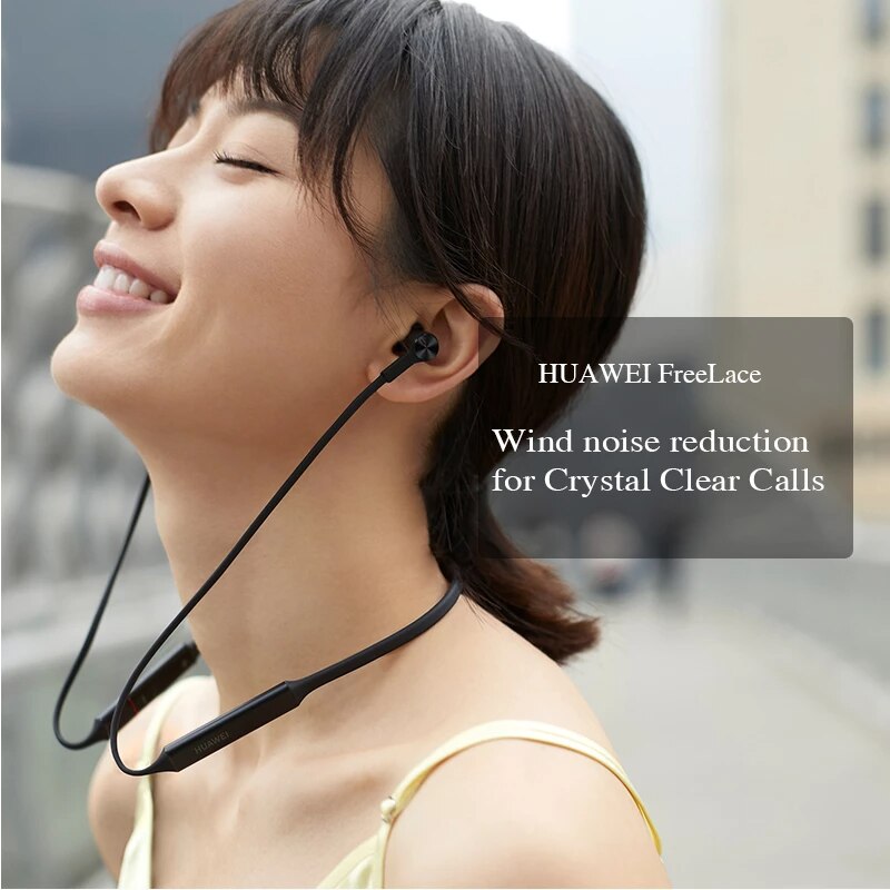 Huawei FreeLace Wireless Earphone Bluetooth Sport Waterproof In-ear Memory Cable Metal Cavity Silicon Magnetic Switch