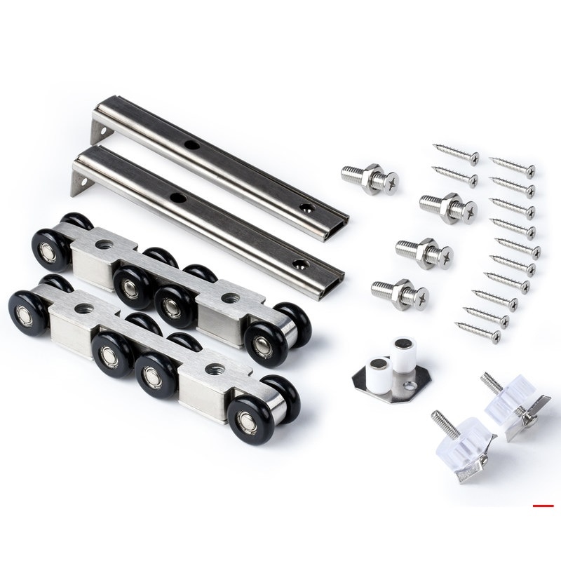 Heavy-duty Sliding Door Pulley Bathroom Kitchen Door Hardware Rollers Barn Door Rollers Pulley Sliding Hanging Wheel 1 SET