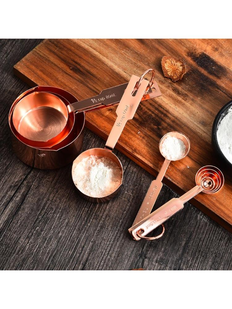 4/5/9pcs Stainless Steel Measuring Spoons Cups Set Baking Tea Coffee Scoop Tool 77UD
