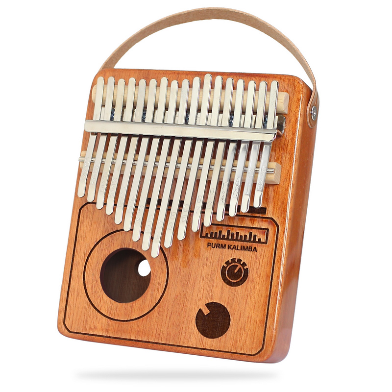 PURM Kalimba-Instrumento de pulgar de 17 teclas, instrumento de pulgar de Piano con manual de canciones, martillo de sintonización, caja EVAProtection