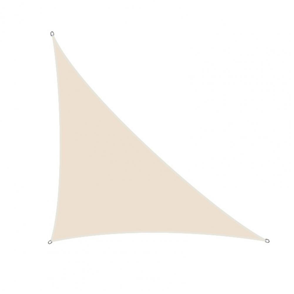 Right angle sunshade waterproof wear-resistant sun sail canopy dustproof garden terrace pool uv block canopy for outdoor use: Beige white