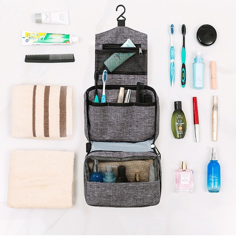 Women Men Travel Hanging Cosmetic Bag Makeup Necessary Toiletry Wash Organizer Beauty Vanity Make Up Pouch Luggage Accessories