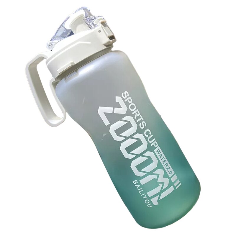 Borraccia sportiva mezzo gallone/68 once con cannuccia viaggi all&#39;aperto arrampicata bottiglie d&#39;acqua per biciclette tazze da palestra: Chocolate