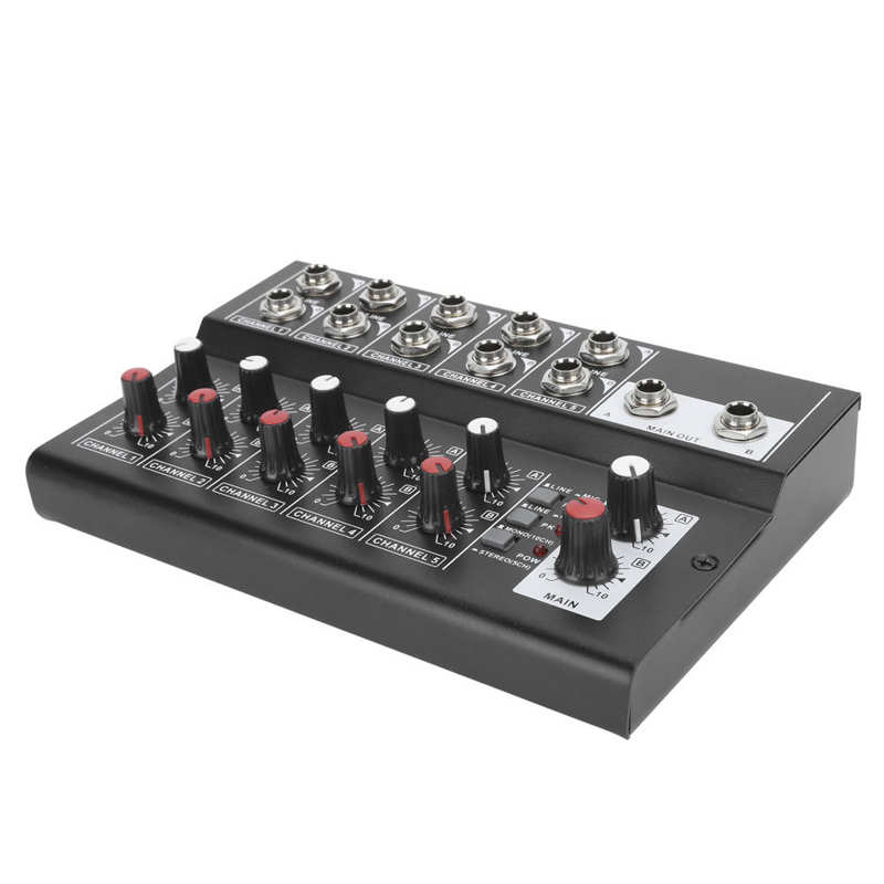 100 ‑ 240V Draagbare 10 ‑Channel Stereo Audio Sound Mixer Karaoke Microfoon Versterker Console