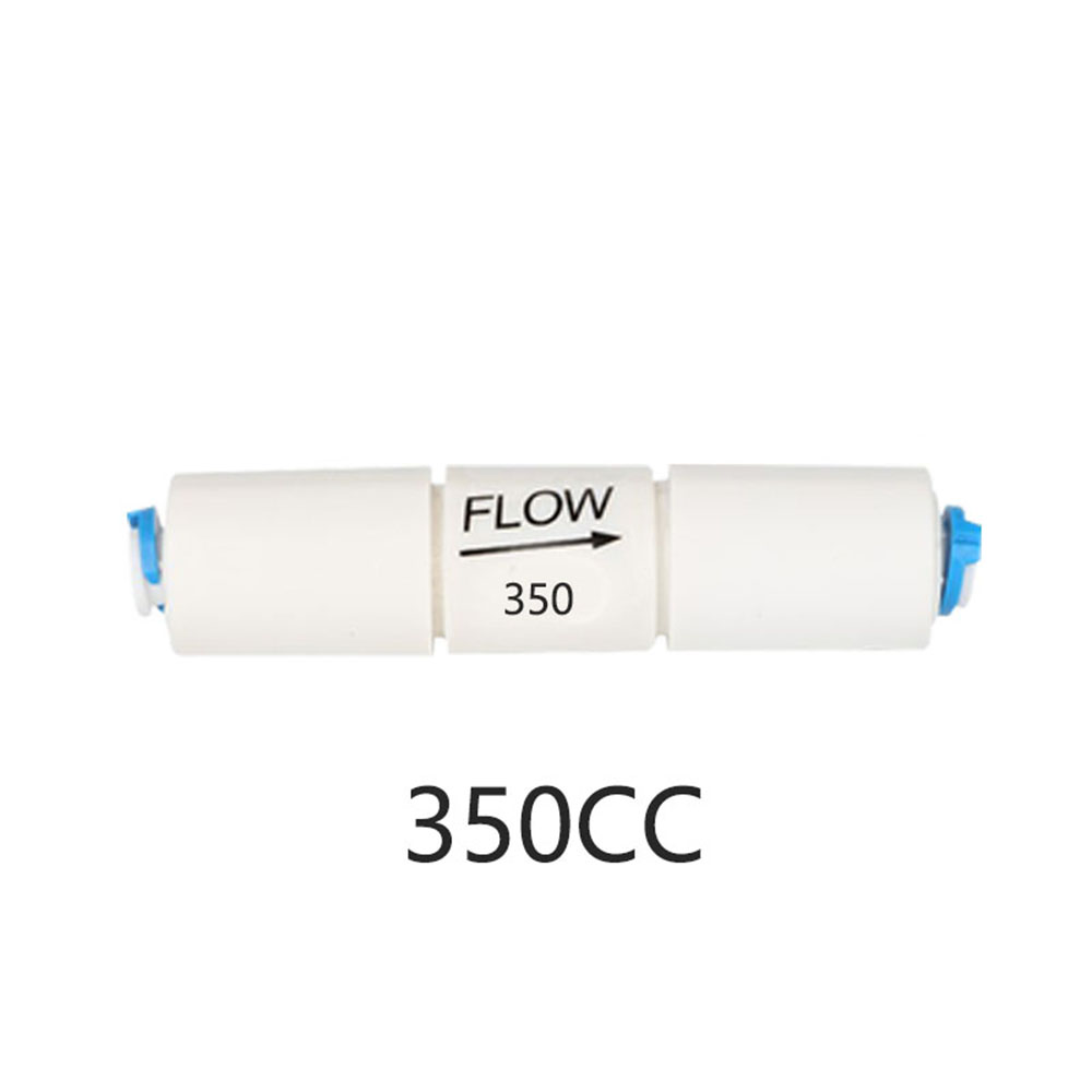 300CC RO Water System Waste Water Flow Regulater Restrictor 1/4&quot; OD Hose Reverse Osmosis Quick Pipe Fittiing: 350CC