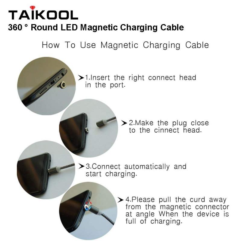 Cabo magnético micro usb tipo c adaptador carregador para iphone samsung carregamento ímã conector android celular txtb1