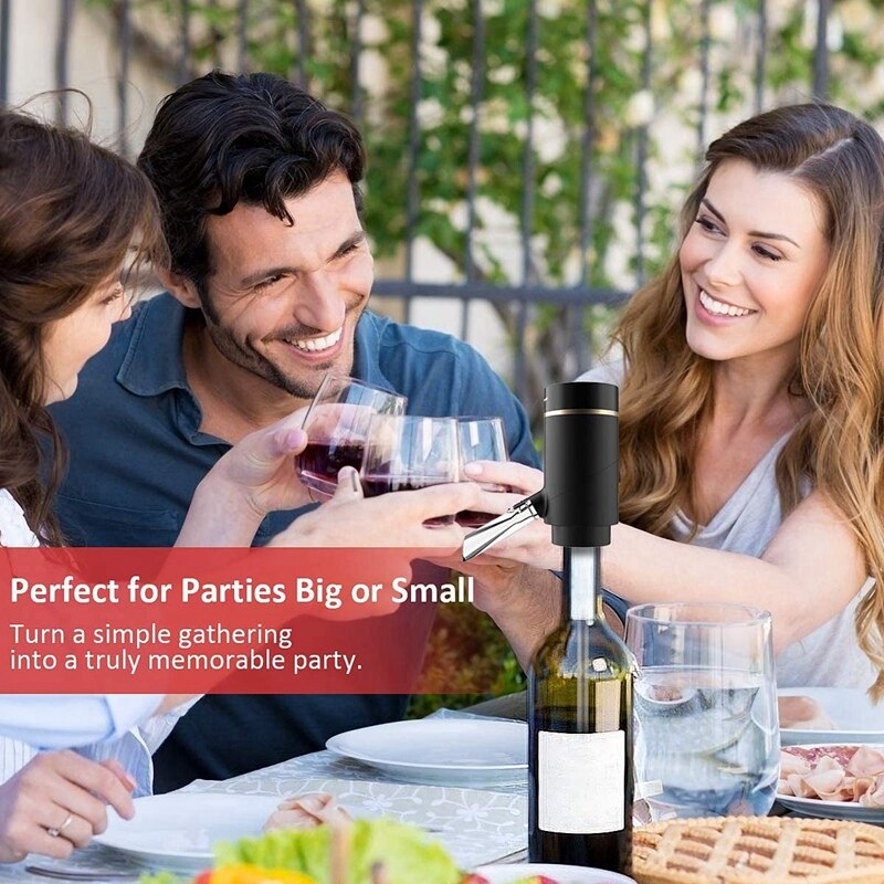 Elektrische Wijn Beluchter Schenker-Multi-Smart Automatische Filter Wijn Dispenser, Een-Druk Wijn Oxidator, on/Off Beluchting