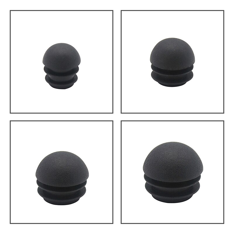 Furniture Steel Pipe Round Rubber Plug Spherical Head Round Plastic Plug End 16-25mm Chair Foot Cover Furniture Accessories
