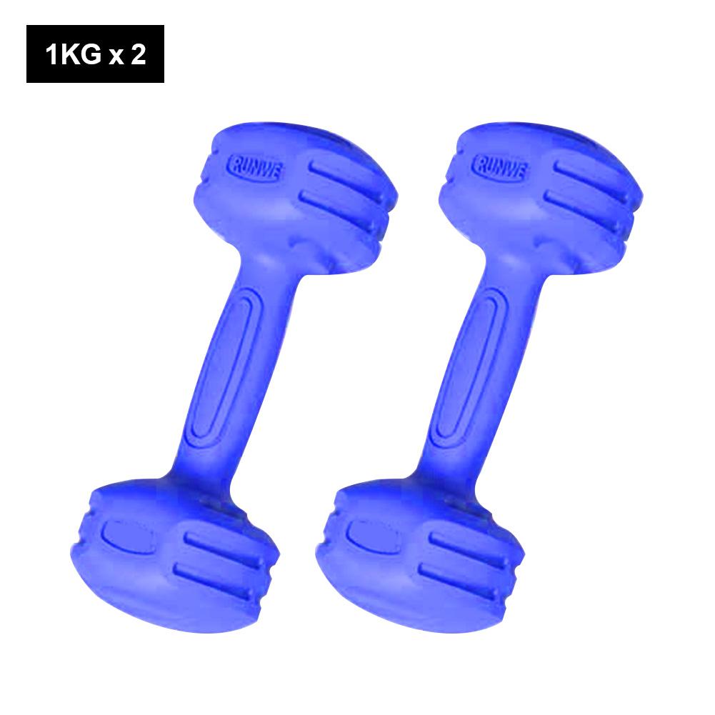 1 Pair Fitness Workout Dumbbells Chrome Strength Exercise Dumbbells Mute Dumbbell Arms Back Core Equipment Tools: Red