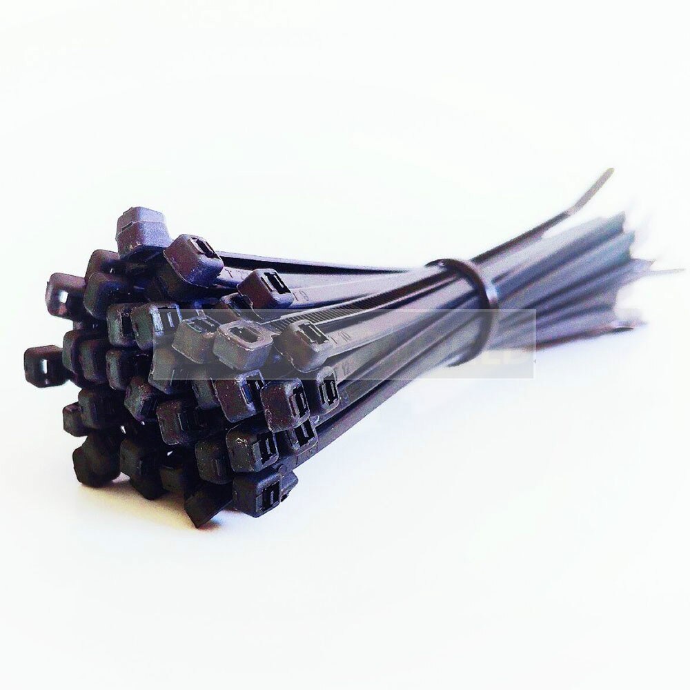 Roasun 100pcs Cable Ties 10 Colors 2.5mmx100mm Self-Locking Nylon Wire Cable Zip Ties White Black Organiser Fasten Cable