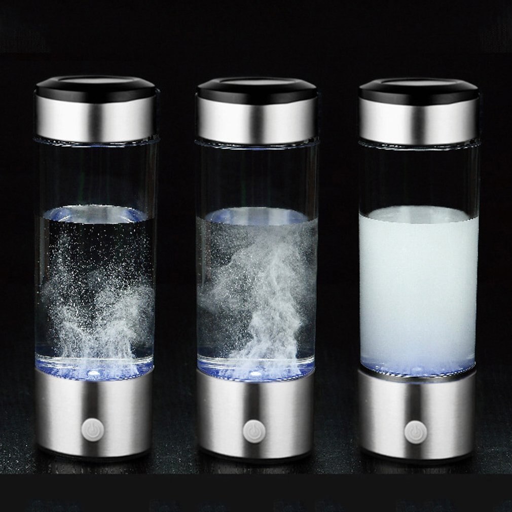 Dual Use Ionizer Bottle Hydrogen Rich Generator Negative ion Machine Electrolysis Weak Alkaline High Boron Glass Cup