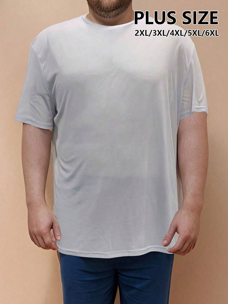 5PCS Plus T-shirt voor heren Grote en lange shirts Heren Ultralight Sneldrogend Sport T-shirt 2XL/3XL/4XL/5XL/6XL