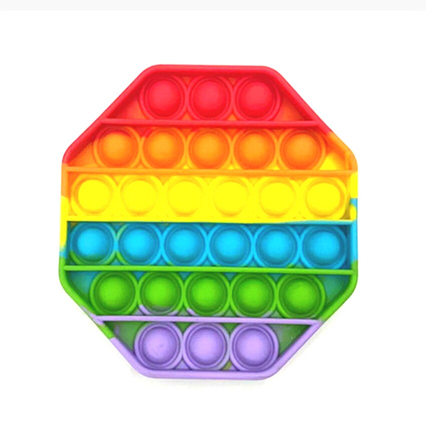 Pop Push Blase Zappeln Spielzeug Erwachsene Stress Relief Spielzeug Antistress PopIt Weiche Squishy Anti-Stress Lustige Sensorischen Benötigen spielzeug: Octagon-A