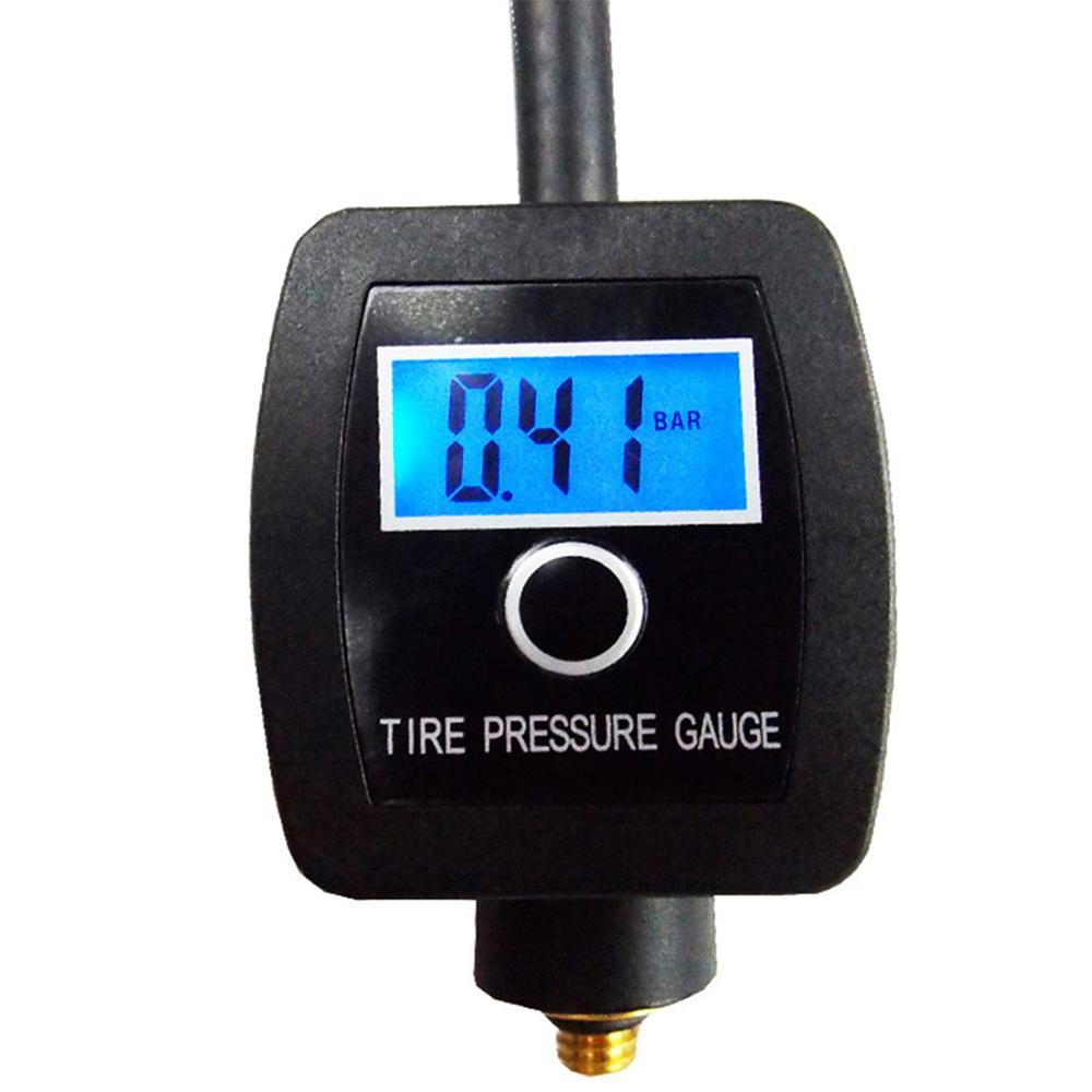 Jauge de pression d'air de pneu de vélo numérique Durable Mini mesure de compteur de pneu d'air de vélo affichage numérique de haute précision: Default Title